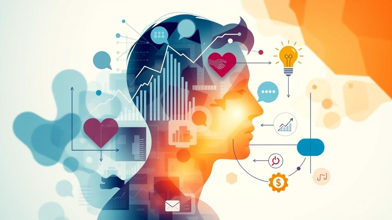 Visualizing emotional intelligence and psychographic segmentation in B2B sales for deeper buyer connection.